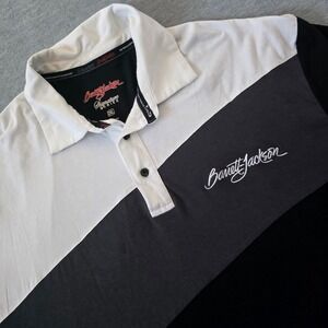 Barnett Jackson Signature Series Mens 2XL Golf Polo Shirt Color Block Cotton